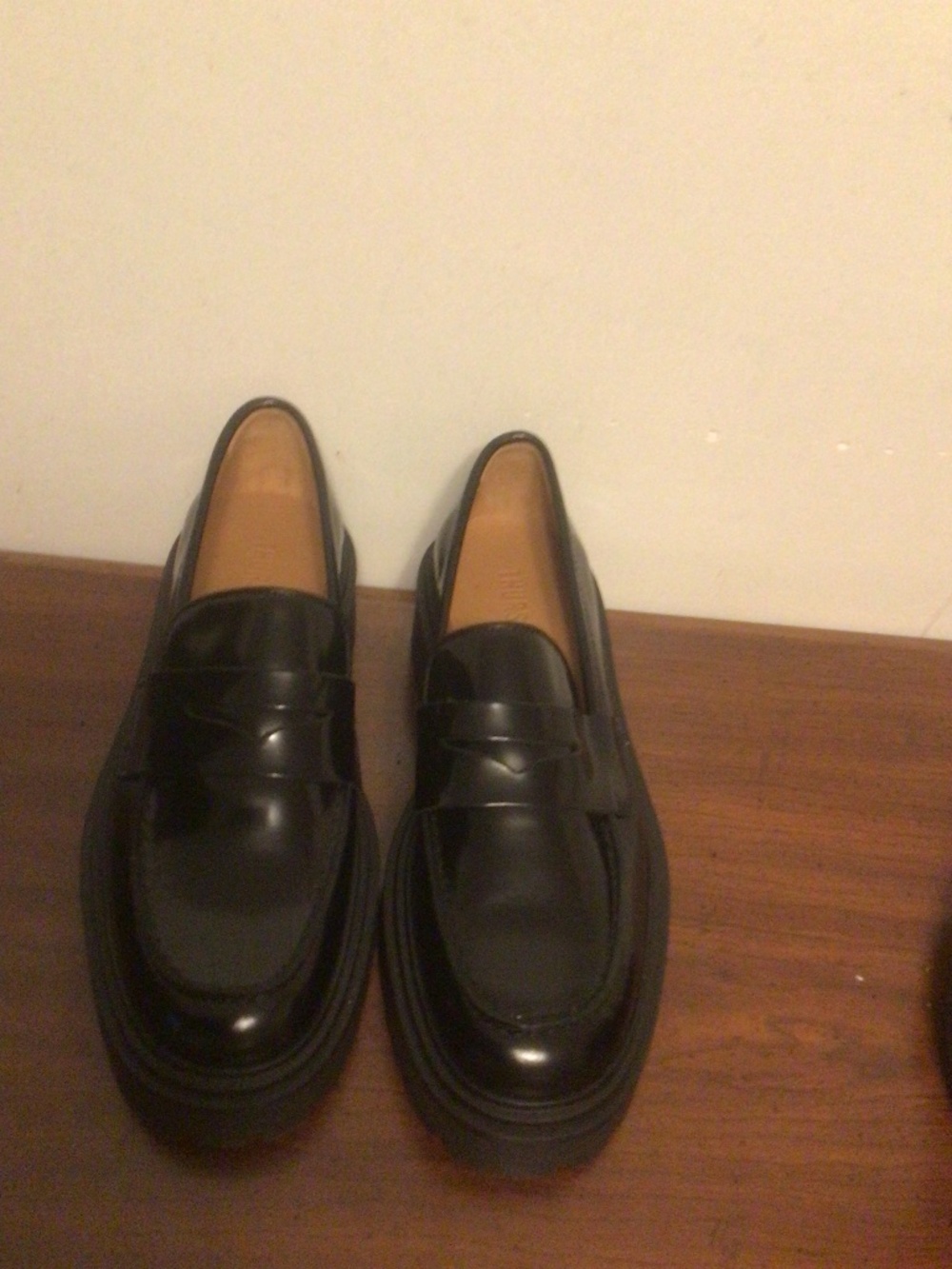 THURSDAY penny loafer slip on leather preppy, school girl , clean girl SZ 8.5